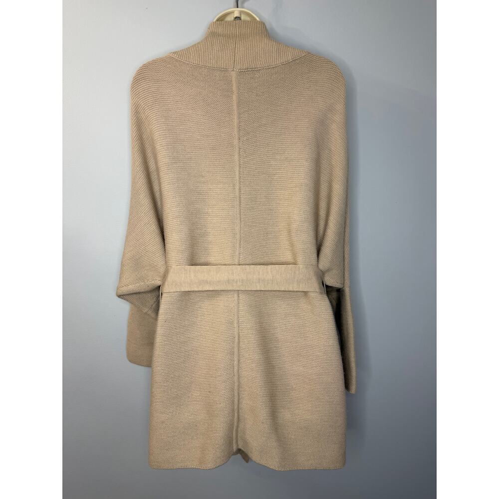 M.M.Lafleur The Morandi Sweater Merino Wool Cardigan Belted Almond M/L - Picture 6 of 13